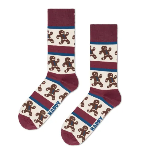 Skarpety świąteczne HAPPY SOCKS - biegające ciastka