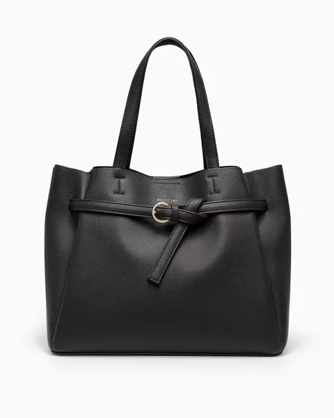 Czarna shopperka PUCCINI BK2251030D-1 duża A4