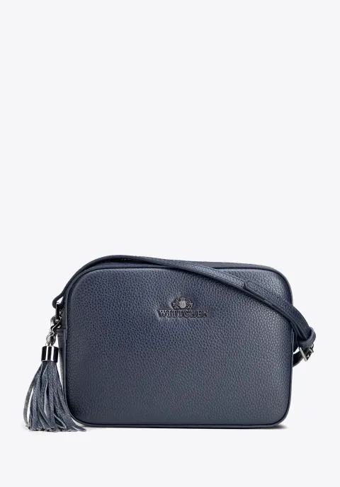 Skórzana listonoszka damska WITTCHEN Elegance 29-4E-014-7 granatowa