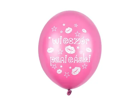 Balony wieczór panieński różowe 30 cm 6 szt