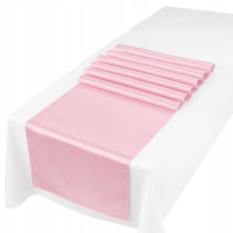 Satyna dekoracyjna jasnoróżowa 36 cm x 9 m
