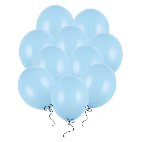 Balony błękitne pastelowe 27 cm 12 cali 100 szt PartyDeco