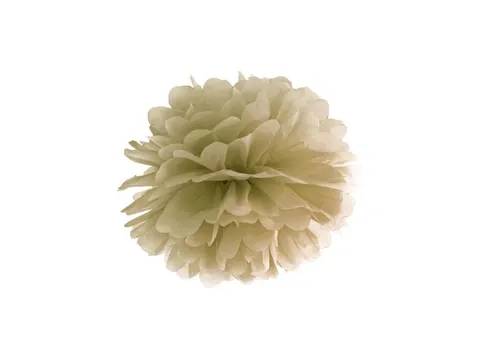 Pompon z bibuły złoty 25 cm