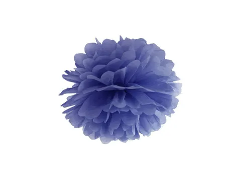 Pompon z bibuły granatowy 25 cm