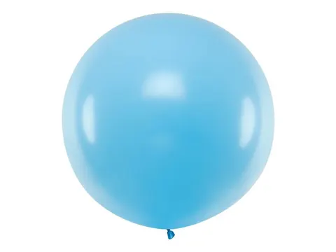 Balon gigant okrągły błękitny pastelowy 100 cm PartyDeco
