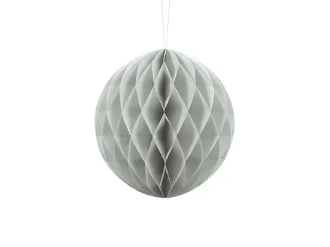 Kula bibułowa Honeycomb szara 20 cm