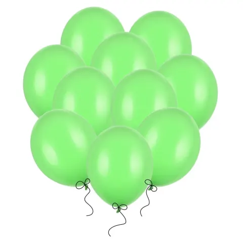 Balony jasnozielone pastelowe 27 cm 12 cali 100 szt PartyDeco