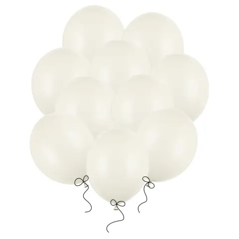 Balony kremowe pastelowe 27 cm 12 cali 50 szt PartyDeco