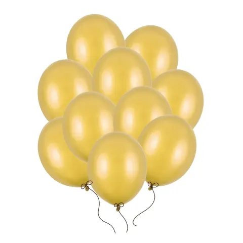 Balony złote metaliczne 27 cm 12 cali 100 szt PartyDeco