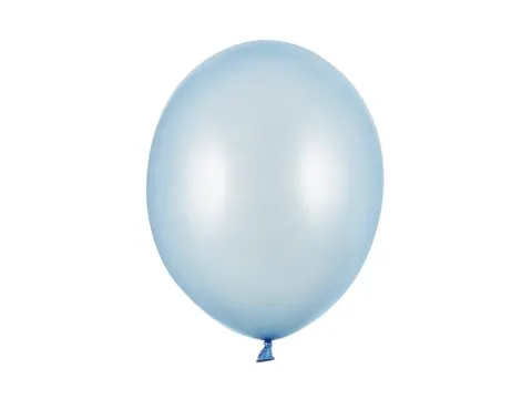 Balon błękitny metaliczny 30 cm 14 cali 1 szt