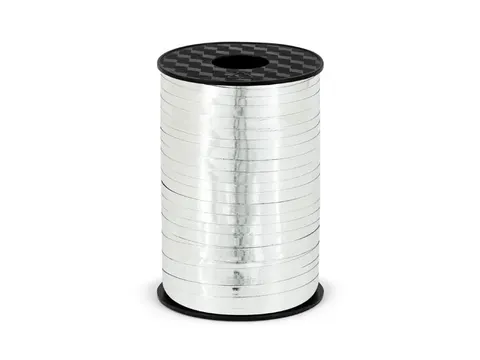 [d0352] Wstążka do balonów 5mm srebrna