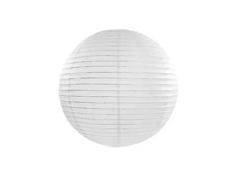 Lampion papierowy kula biały 35 cm