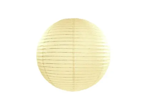 Lampion papierowy kula kremowy 35 cm