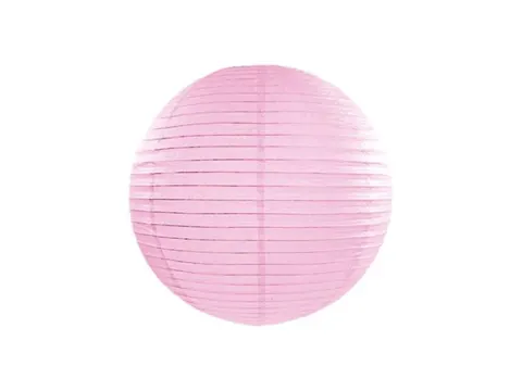 Lampion papierowy kula jasnoróżowy 35 cm