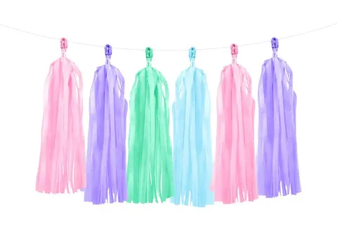 Girlanda frędzle kolorowa 150 cm