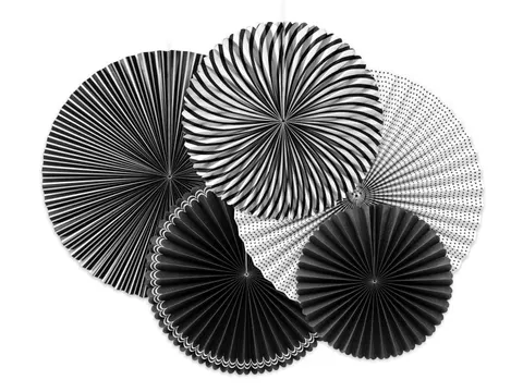 Rozety dekoracyjne black&white 5 szt