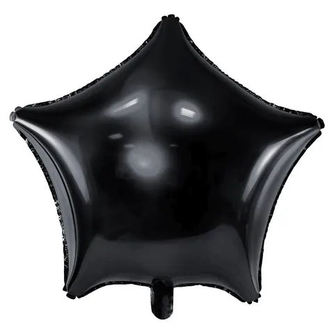 Balon foliowy gwiazda czarny 48 cm