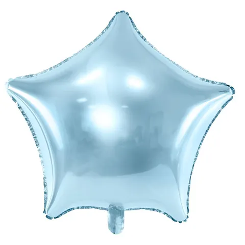 Balon foliowy gwiazda błękitny 48 cm