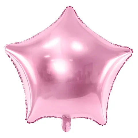 Balon foliowy gwiazda jasnoróżowy 48 cm