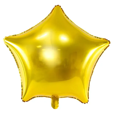 Balon foliowy gwiazda złoty 48 cm