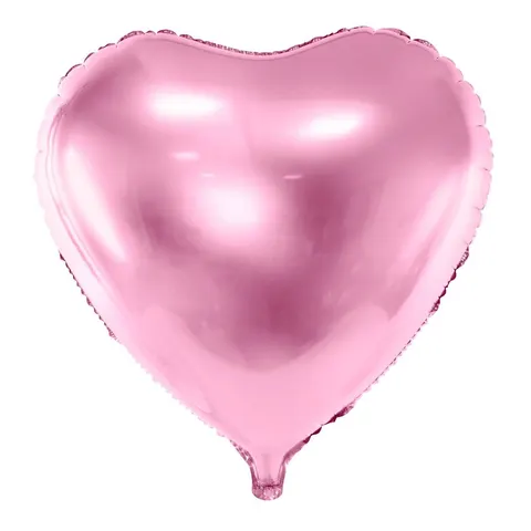 Balon foliowy serce jasnoróżowy 45 cm