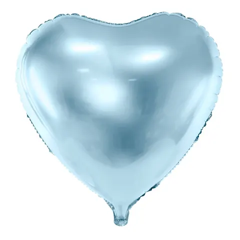 Balon foliowy serce błękitny 45 cm