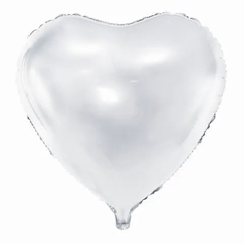 Balon foliowy serce biały 45 cm