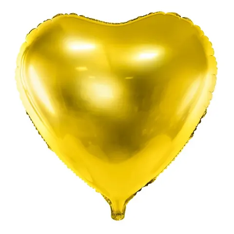 Balon foliowy serce złoty 45 cm