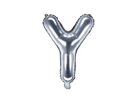 Balon foliowy litera Y srebrny 35 cm