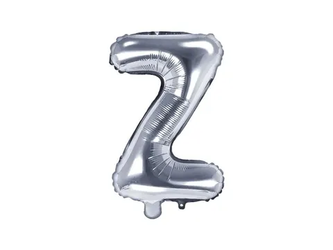 Balon foliowy litera Z srebrny 35 cm