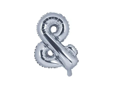 Balon foliowy & srebrny 35 cm