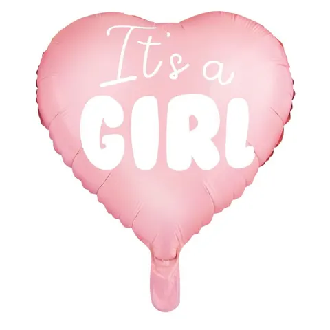 Balon foliowy serduszko It's a Girl 45 cm