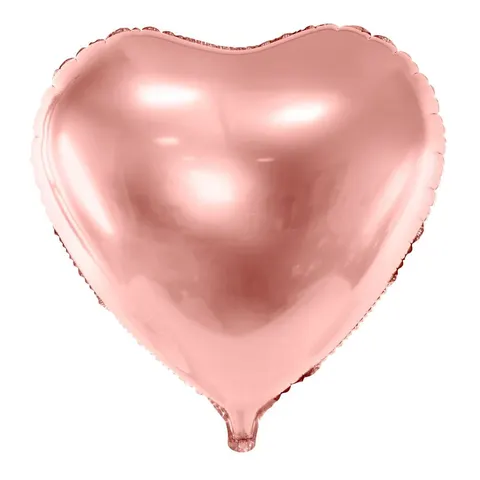 Balon foliowy serce różowe złoto 45 cm