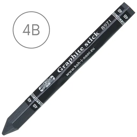 Bezdrzewny ołówek grafitowy Koh-i-noor Graphite Stick - 4B