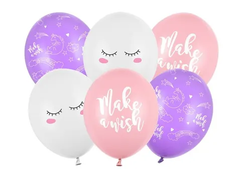 Balony urodzinowe Jednorożec 30 cm 14 cali 6 szt