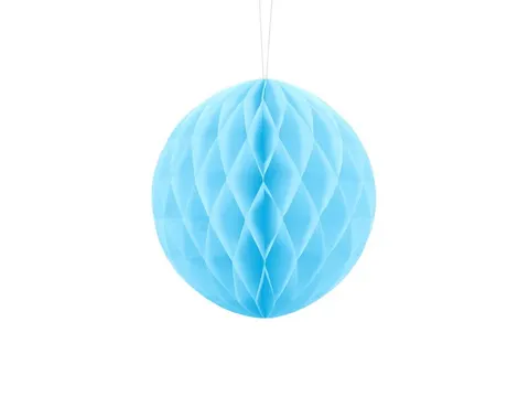 Kula bibułowa Honeycomb błękitna 20 cm