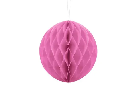 Kula bibułowa Honeycomb różowa 20 cm