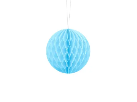Kula bibułowa Honeycomb błękitna 10 cm