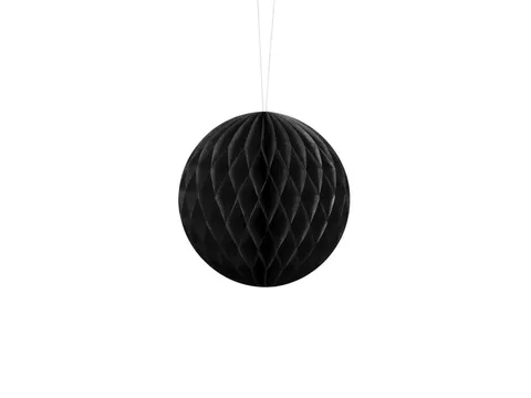 Kula bibułowa Honeycomb czarna 10 cm