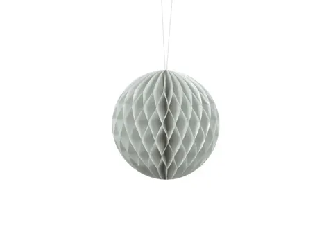 Kula bibułowa Honeycomb szara 10 cm