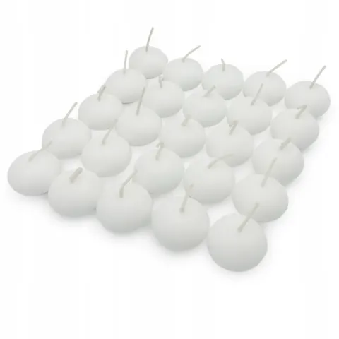 Świece pływające białe 4 cm 50 szt