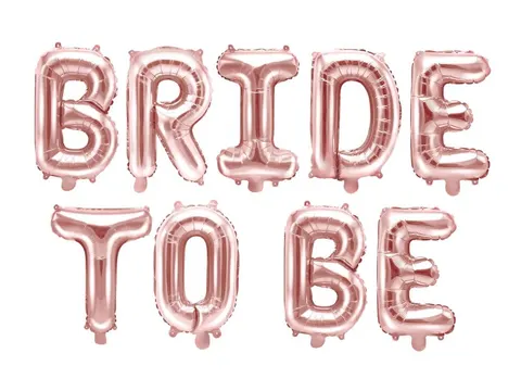 Balon foliowy Bride to be różowe złoto 35 cm