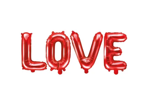Balon foliowy LOVE czerwony 35 cm