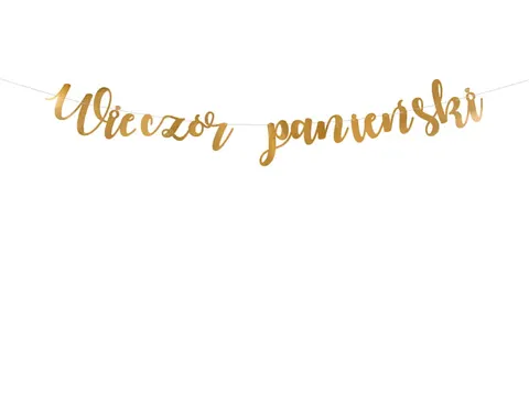 Baner wieczór panieński złoty 150 cm