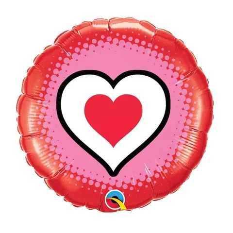Balon foliowy Only Hearts okrągły 18 cali 45 cm