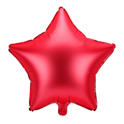 BALON PARTY DECO GWIAZDA CZERWONY 19'' 48cm