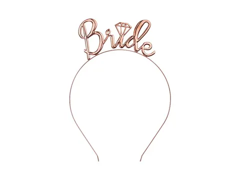 Opaska bride różowe złoto