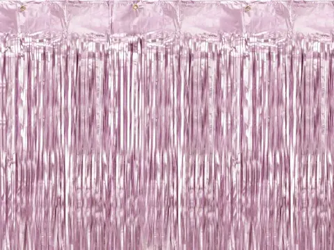 Kurtyna dekoracyjna lameta wrzosowa 90 cm x 250 cm