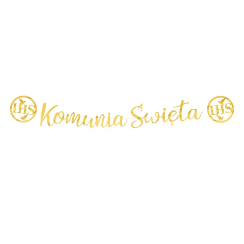 Baner Komunia Święta IHS 150 cm