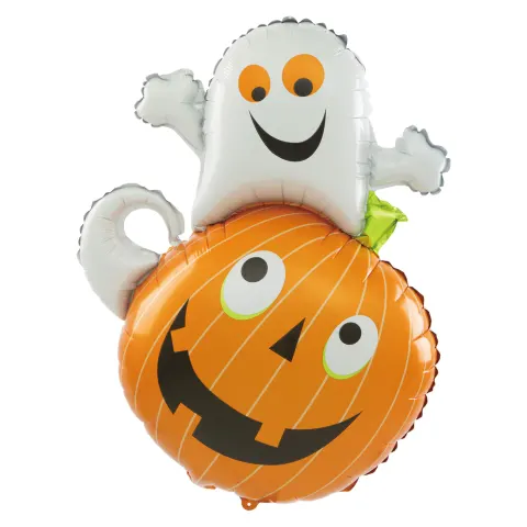 Balon foliowy dynia i duch na Halloween 80 cm